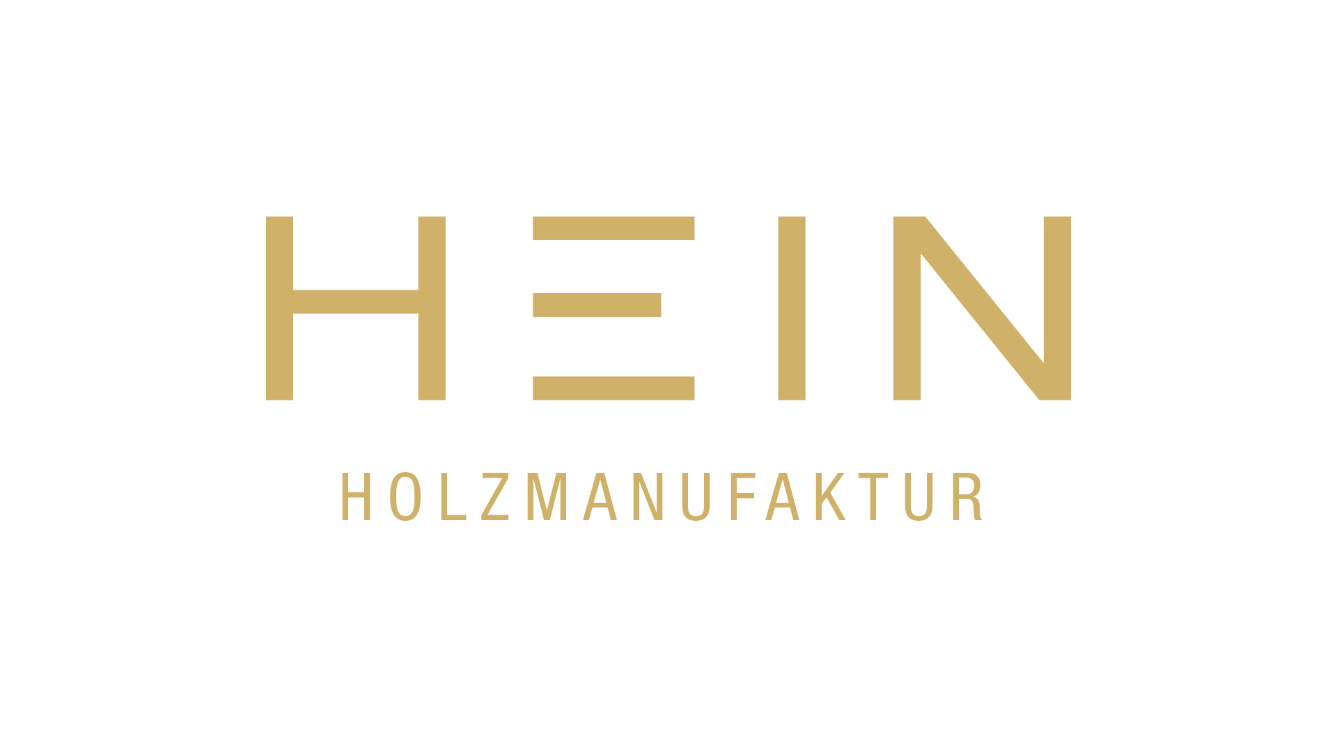 HEIN Holzmanufaktur - Logo der Schreinerei in gold